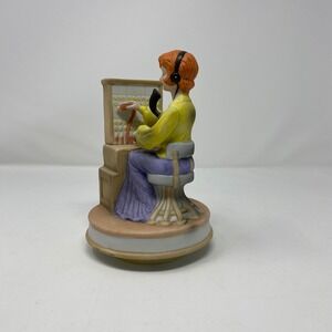 Vintage Telephone Switchboard Operator Music Box F.S.P. Inc Mid Century